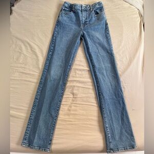 FRAME THE RULER HIGH RISE STRAIGHT LEG JEANS Size 25 excellent condition